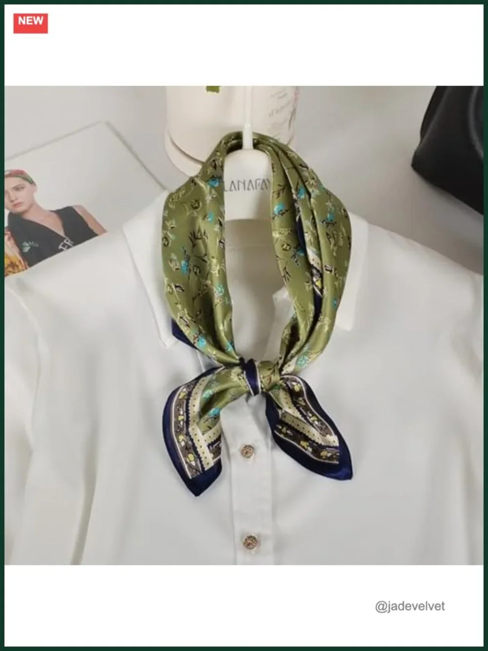 100% Mulberry Silk Neck Scarf 21